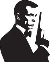 James Bond Character vector silhouette