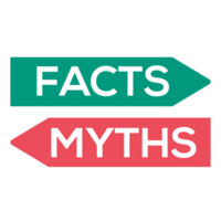 Fact vs Myth Logo concept on a Transparent Background png