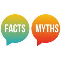 Fact vs Myth Logo concept on a Transparent Background png