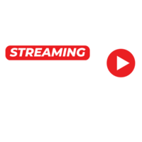 Leben Streaming Logo Design auf ein transparent Hintergrund png