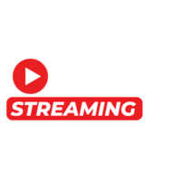 Leben Streaming Logo Design auf ein transparent Hintergrund png