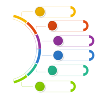 infografía con 6 pasos, procesos u opciones. png