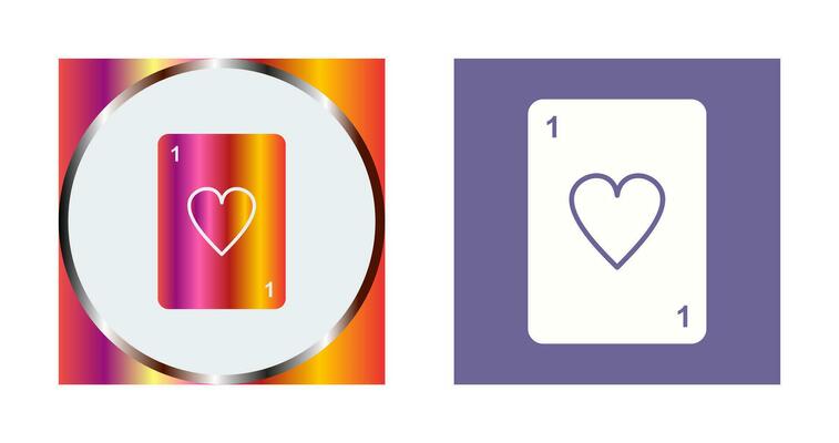 Unique Card Vector Icon