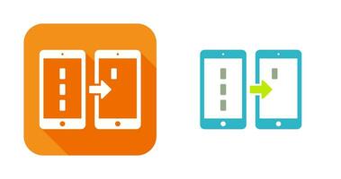 Unique Data Transfer Vector Icon