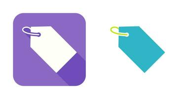Unique Tag Vector Icon