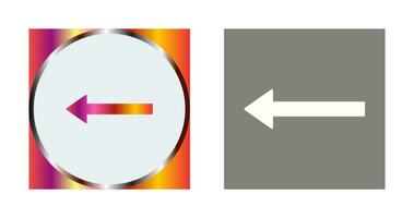 Unique Left Arrow Vector Icon