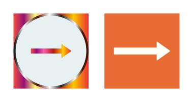 Unique Right Arrow Vector Icon