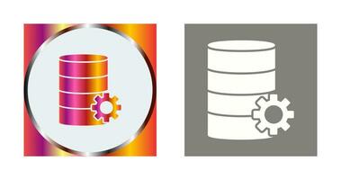 Unique Database Management Vector Icon