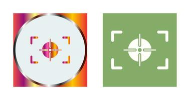 Unique Focus Horizontal Vector Icon