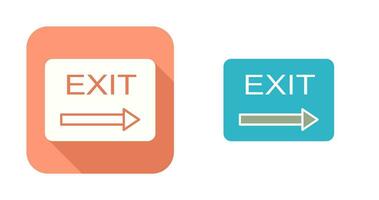 Unique Exit Vector Icon