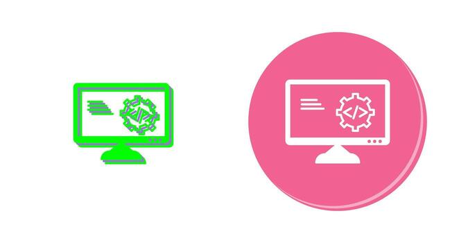 Unique Code Optimization Vector Icon