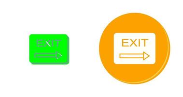 Unique Exit Vector Icon