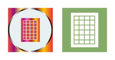 Table of Rates Vector Icon