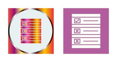 Ballot Paper Vector Icon