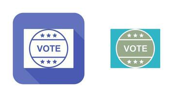 Vote Sticker Vector Icon