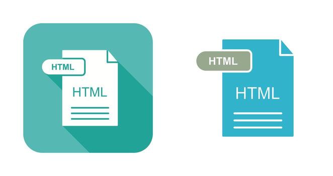 icono de vector html