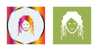 Hair Curly Vector Icon