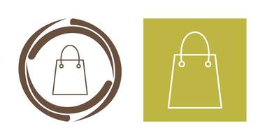 Unique Shopping Bag Vector Icon