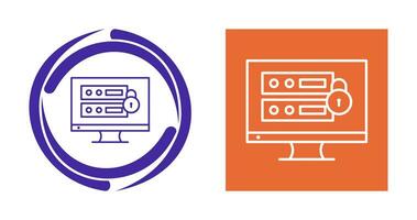 icono de vector de seguridad de datos único