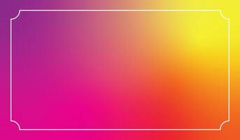 Bright colorful abstract blurry background with white frame photo