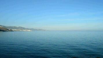 Mediterranean sea on the coast of southern Spain video