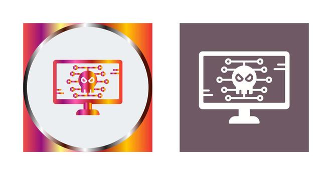 icono de vector de malware