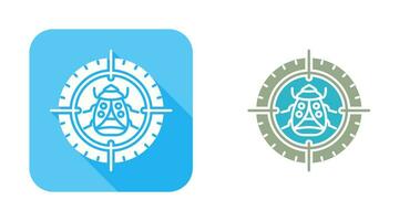 Bug Target Vector Icon