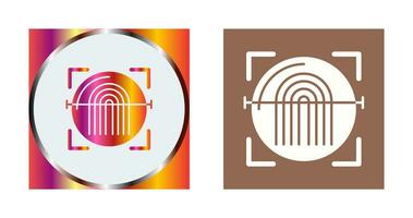 Fingerprint Scanner Vector Icon