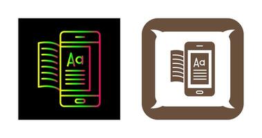 icono de vector de ebook