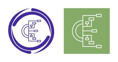 icono de vector de diagrama de flujo