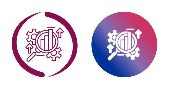 icono de vector de análisis