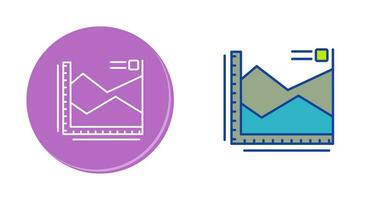 icono de vector de gráfico de spline