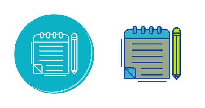 Notepad Vector Icon