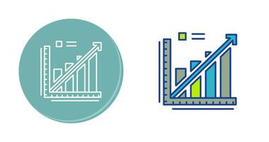 Line Graph Vector Icon