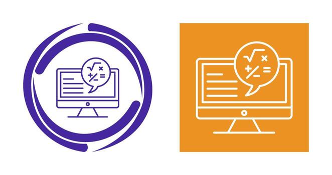 icono de vector de matemáticas