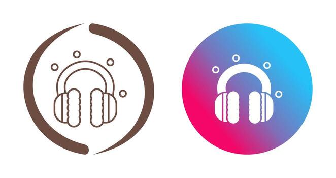 icono de vector de orejera