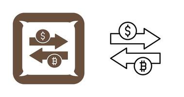 icono de vector de cambio de dinero