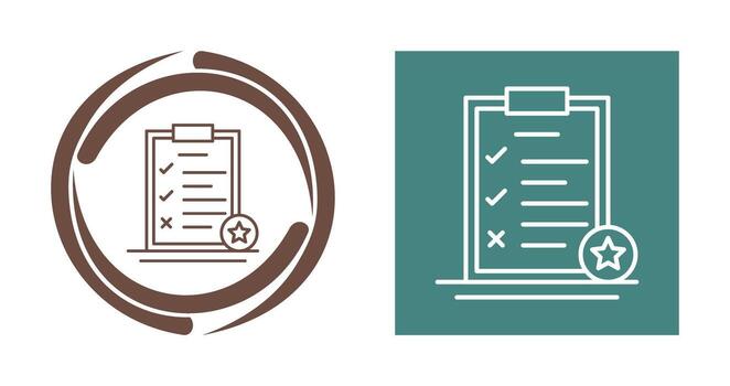 icono de vector de lista de tareas