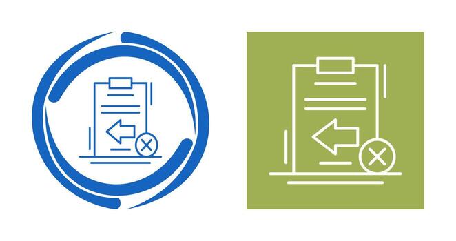 Return Failed Vector Icon