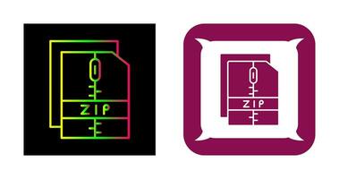 icono de vector de archivo zip