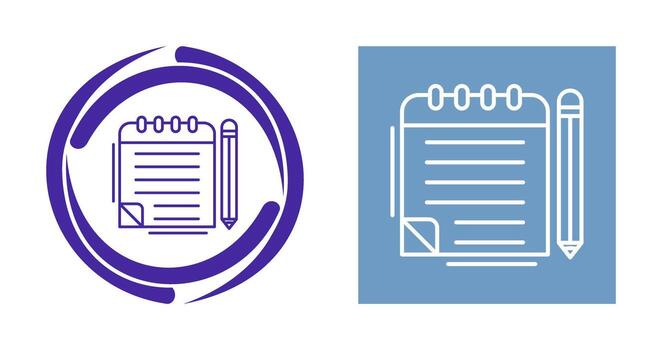 Notepad Vector Icon