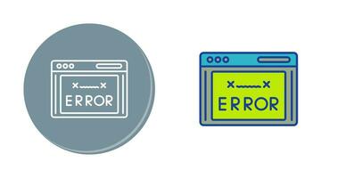 icono de vector de código de error