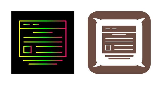 icono de vector de sitio web