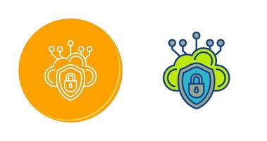 Cloud Security Vector Icon