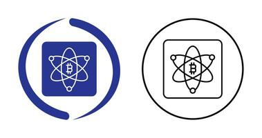 Bitcoin Science Vector Icon