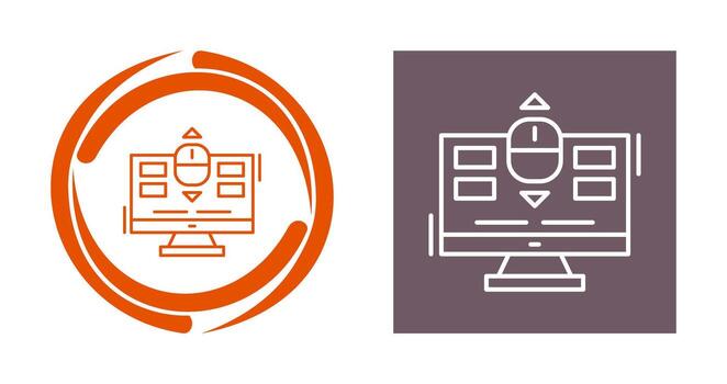 icono de vector de desplazamiento