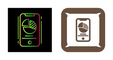 icono de vector de gráfico circular