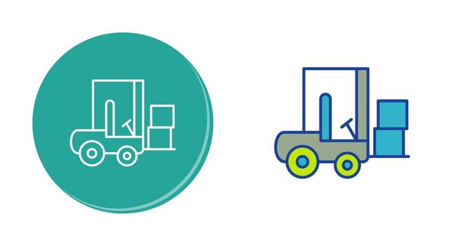 Forklifter Vector Icon