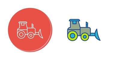 Industrial Tractor Vector Icon