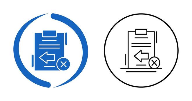 Return Failed Vector Icon